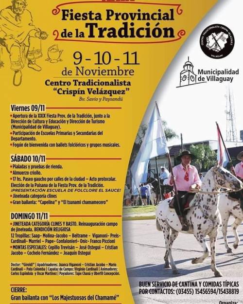 FIESTA PROVINCIAL DE LA TRADICION VILLAGUAY